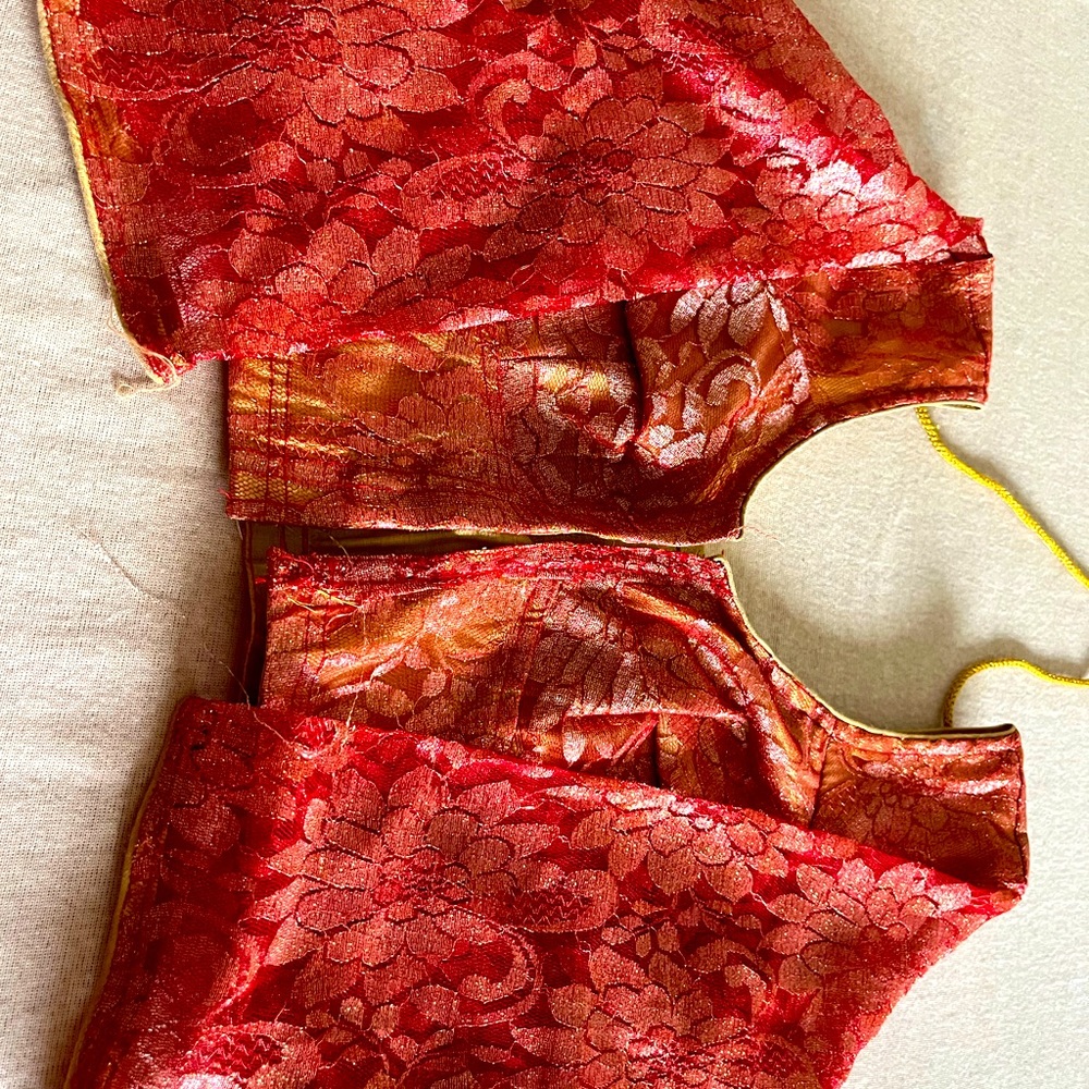 Brand new 3/4 sleeves red blouse